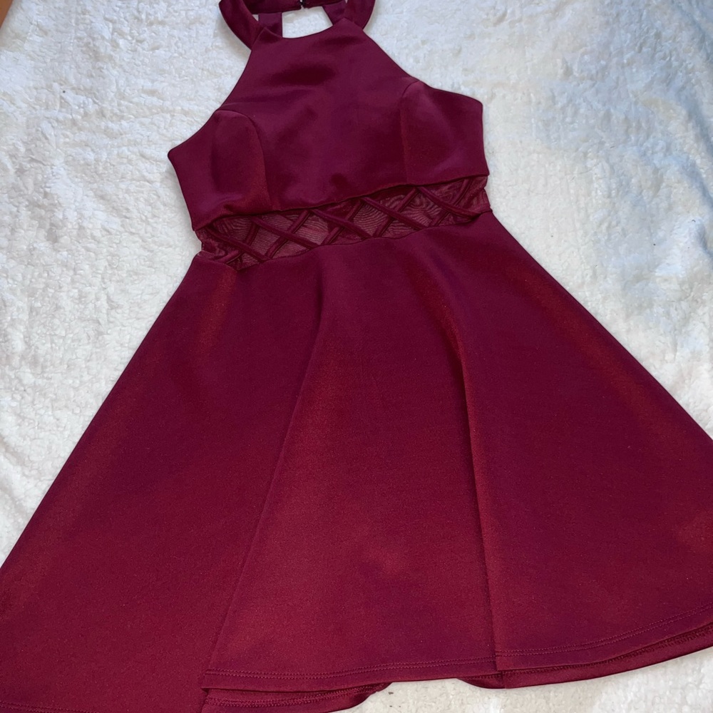 Maroon homecoming dress